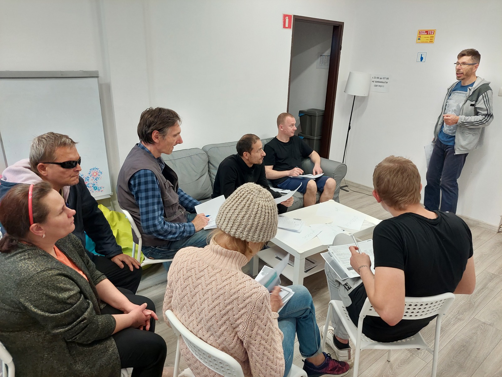 POLISH LANGUAGE WORKSHOPS FOR PEOPLE AT THE RECEPTION POINT IN KRAKOW, CONDUCTED IN COOPERATION WITH THE MUDITA ASSOCIATION (OCTOBER 2022)