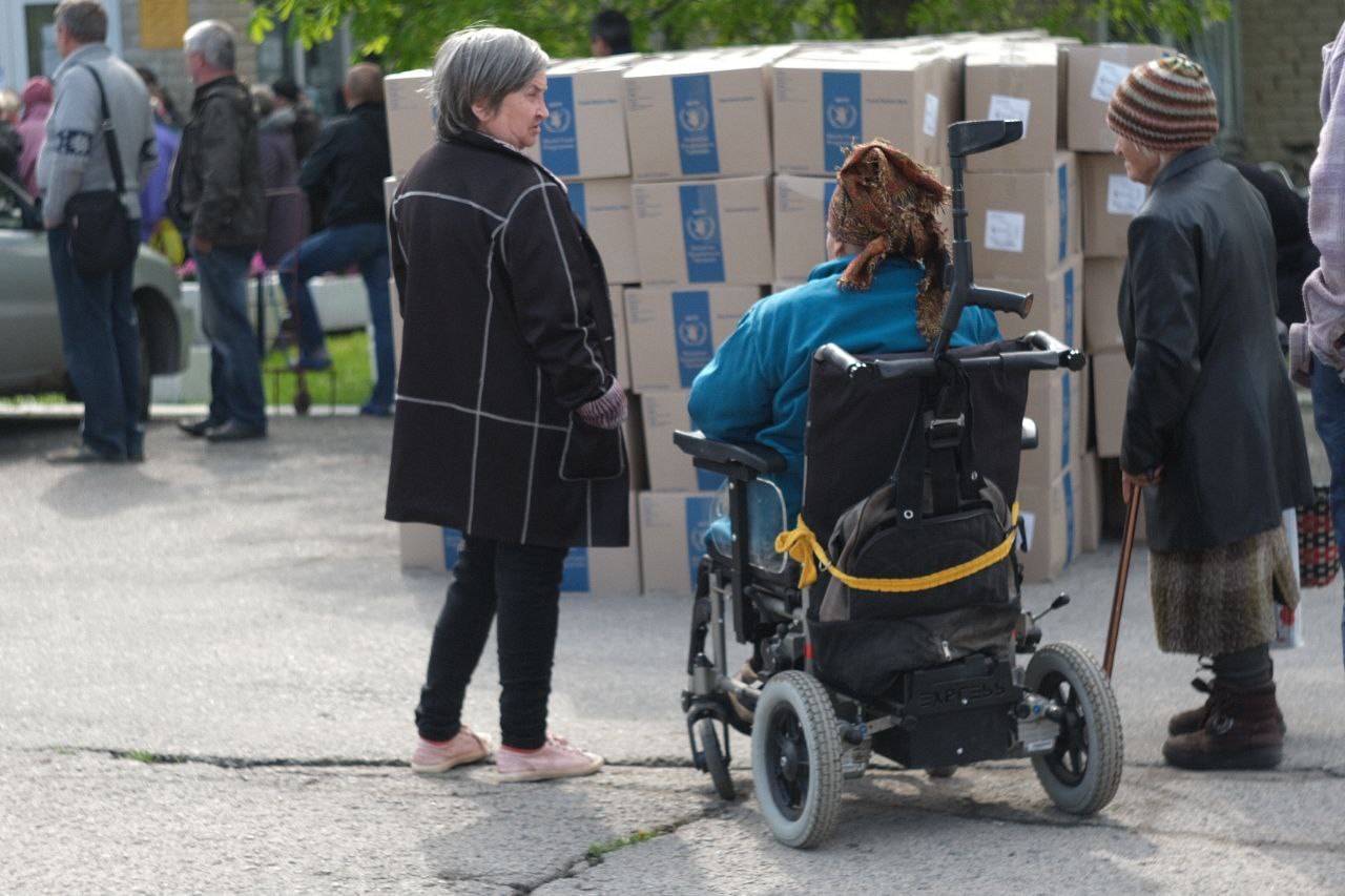 Distribution of food packages in Zaporizhia Oblast in cooperation with WFP. (22.04.2023)
